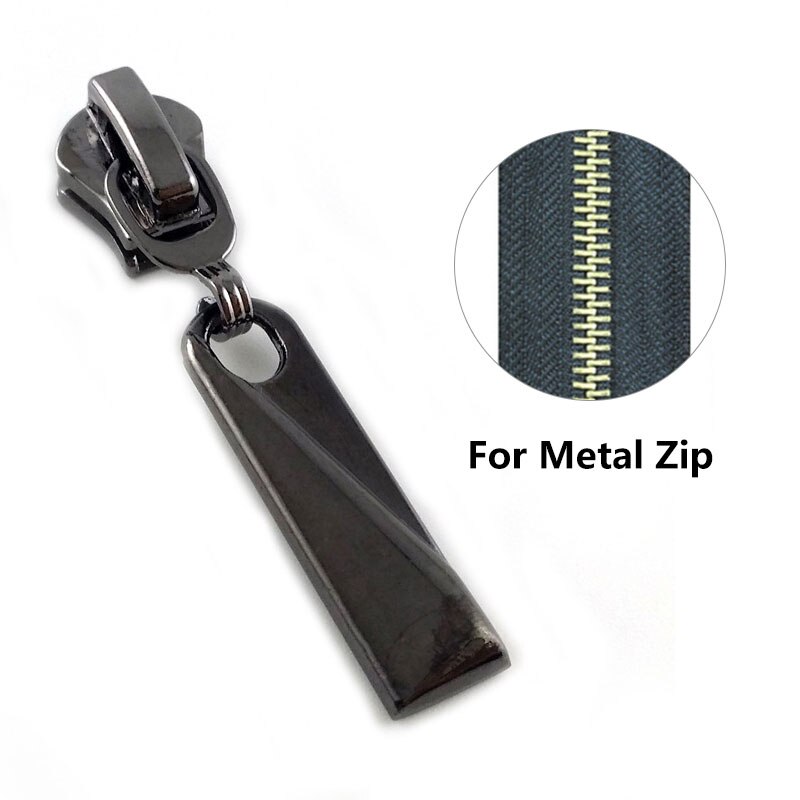 Jas Zip Hoofd Diy Rits Sliders Metalen/Nylon/Hars Ritsen Reparatie Kit Jas Kleding Naaien Accessoires: 07