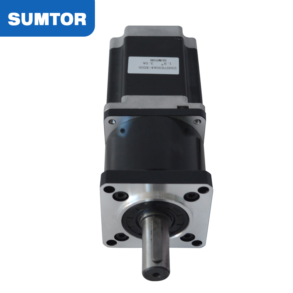 nema 23 stepper motor planetary gearbox 5:1 ratio 1.8N.m holding torque 76mm motor body length
