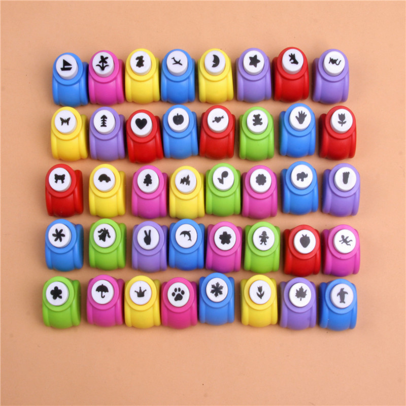 Mini DIY Craft Scrapbook Punch Handleiding Embossing Apparaat Handgemaakte Cutter voor Kids DIY Gereedschap Papier Perforator Card Punch