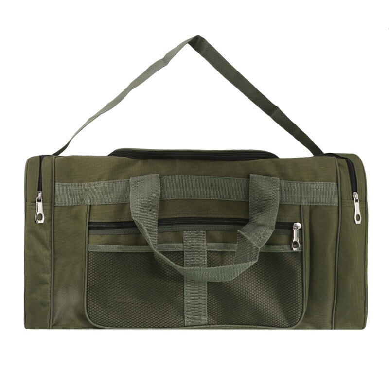 Men's Outdoor Waterproof Sports Gym Bag Leisure Yoga Fitness Shoulder Bag Large Capacity Nylon Portable Travel Bag: Army Green