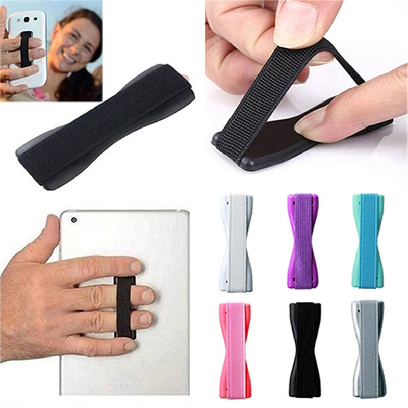 SIANCS Mobiele Telefoon Vinger Grip Houder Universele Voor iPhone11pro Xs Smartphone Tabletten Stand Elastische Band Strap Telefoon Houder