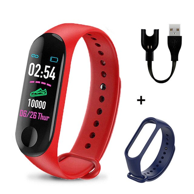 M3 Plus Smart Polsband Smart Armband Fitness Tracker M3plus Smart Band Hartslag Activiteit Armband Sport Smart Horloge Band: green