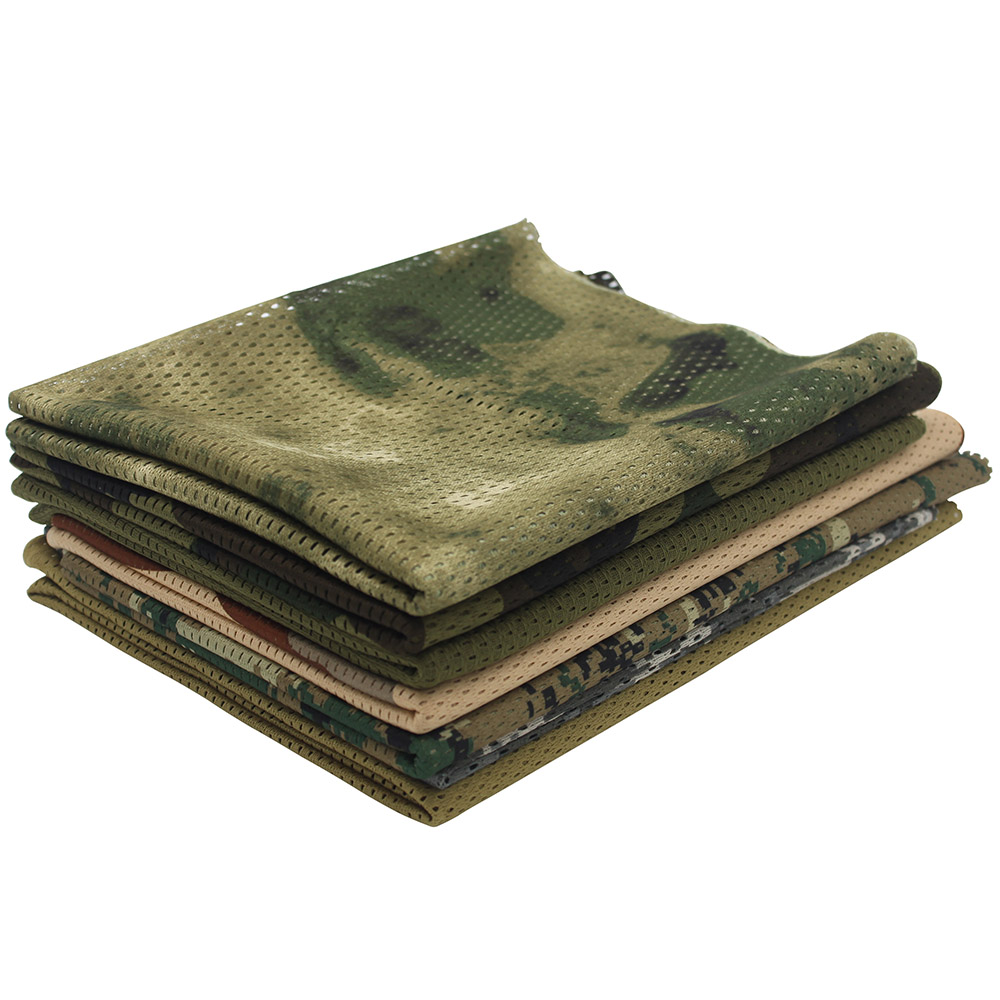 Jagd Gittergewebe Atmungsaktive Schal 165*48 cm Taktische Bandana Spezielle Bedienungen Tarnung Gesicht Handtuch Gewehr Tarnung Netz