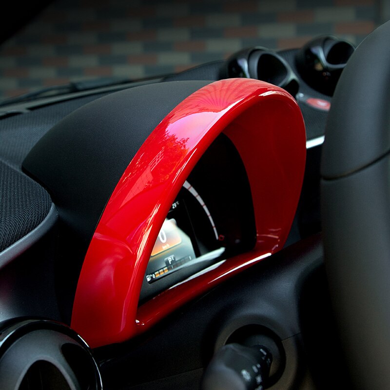 Panel de instrumentos para Interior de coche, decoración de embellecedor, pegatinas para Estilismo de coche, para Mercedes Smart Fortwo 453 Forfour