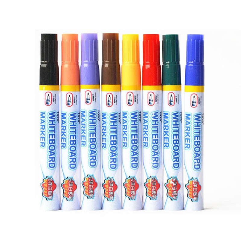 Color erasable pen 8 color set whiteboard pen