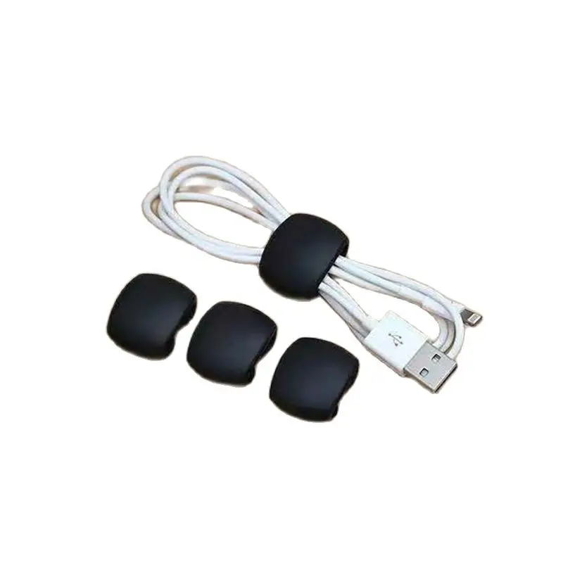 5Pcs/Lot Cable Winder Portable Travel Clips USB Charger Holder Desk Organizer Wire Cord For Home Desktop Decoration