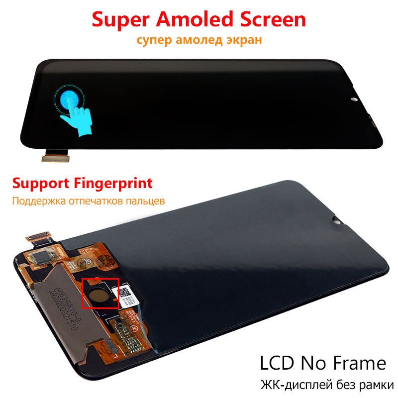 AUMOOK Super AMOLED 6.39&quot; For Xiaomi CC9 LCD Display Touch Screen Digitizer For Xiaomi MI 9 Lite LCD M1904F3BG Replacement Parts