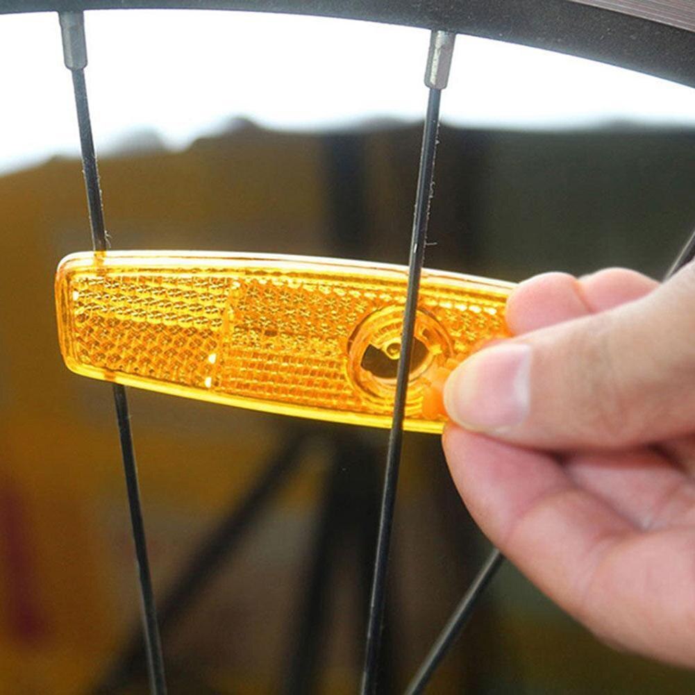 4 Stuks Fiets Reflector Veiligheid Reflectoren Velg Reflectoren Light Safty Waarschuwing Bike Reflector Licht Wiel Lichten Supply