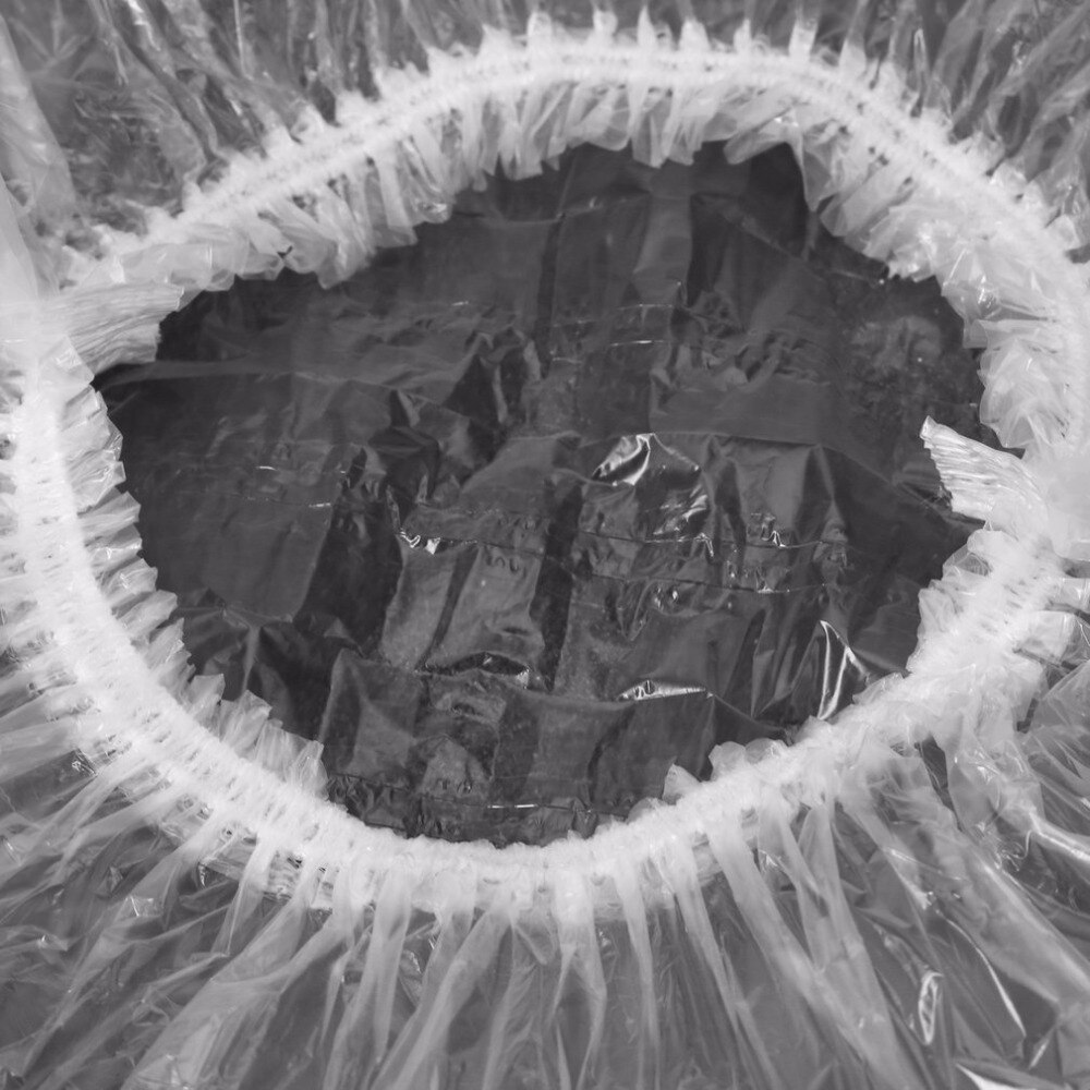 20pcs Hair Salon Disposable Clear Spa Hair Salon Home Shower Bathing Caps Convenient Use Women/Men bathroom shower product