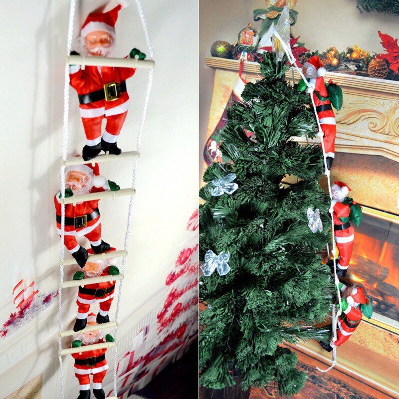 Weihnachten Anhänger Leiter Weihnachten Santa Puppe Baum Neue Jahr Dekoration gefallen Dekoration