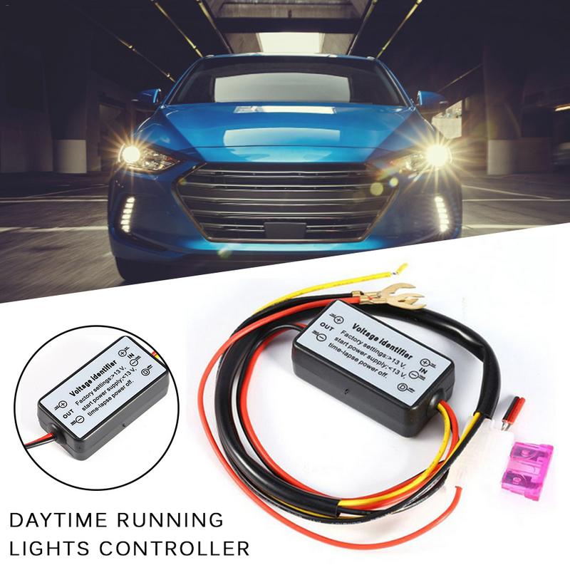 DRL Controller Auto LED Dagrijverlichting Controller Relais Harnas Dimmer Op/Off 12-18 V Fog Licht Controller