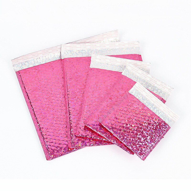 50 PCS/Lot Rose Gold Plastic Bubble Envelopes Bags, Padded Envelope, Waterproof Bubble Bags