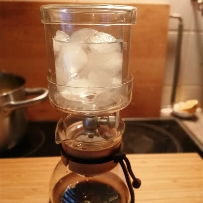 400ml Water Drip Coffee Maker Reusable Filter Tools Glass Espresso Coffee Dripper Pot Ice Cold Brew Coffee Machine