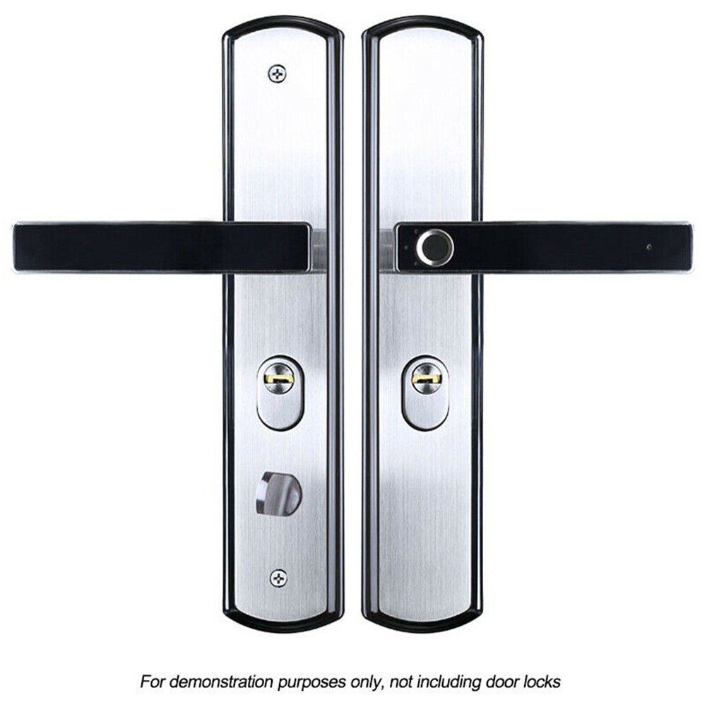1pair Fingerprint Handle Modern Electronic Smart Office Semiconductor Universal Rechargeable Keyless Door Lock Home Security