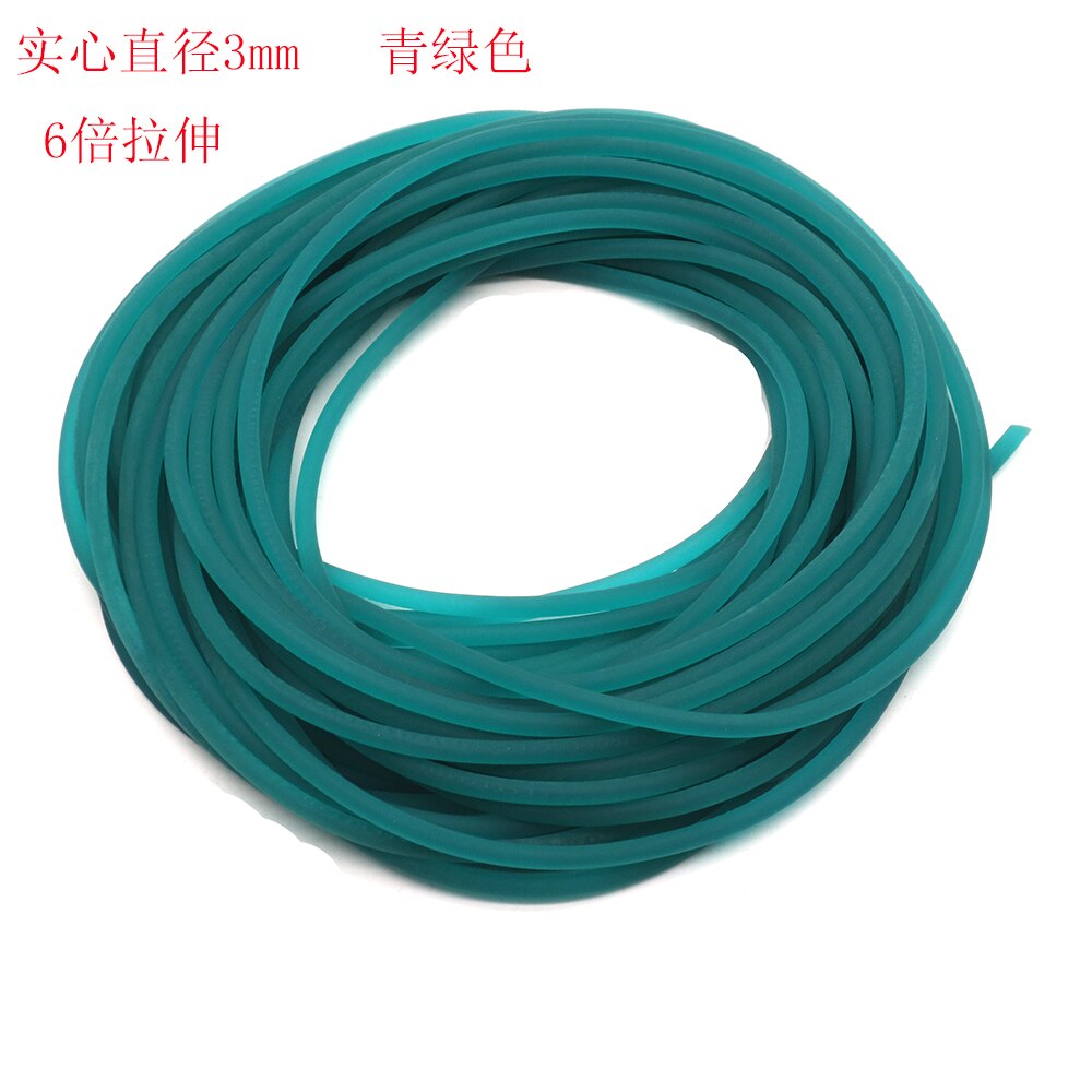 5-10M Rubber Touw Diameter 3Mm Solid Elastische Vissen Touw Accessoires Goede Rubber Lijn Voor vistuig