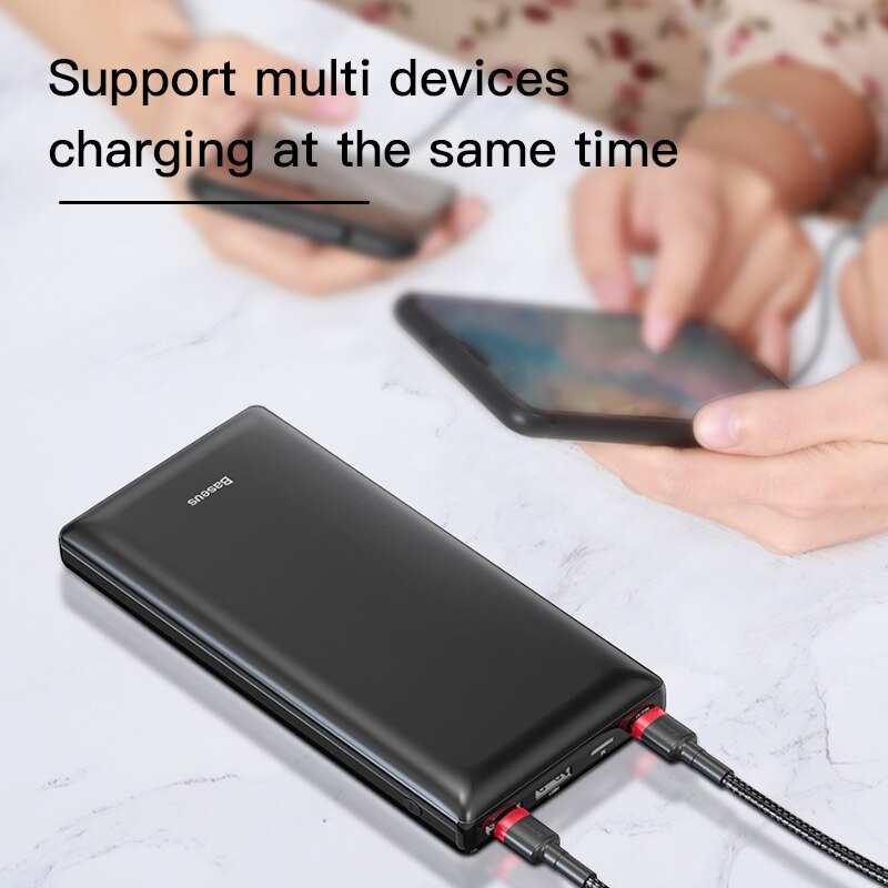 Baseus 30000mAh batterie externe USB PD Charge rapide Powerbank chargeur de batterie externe Portable avec Charge rapide bidirectionnelle pour téléphone