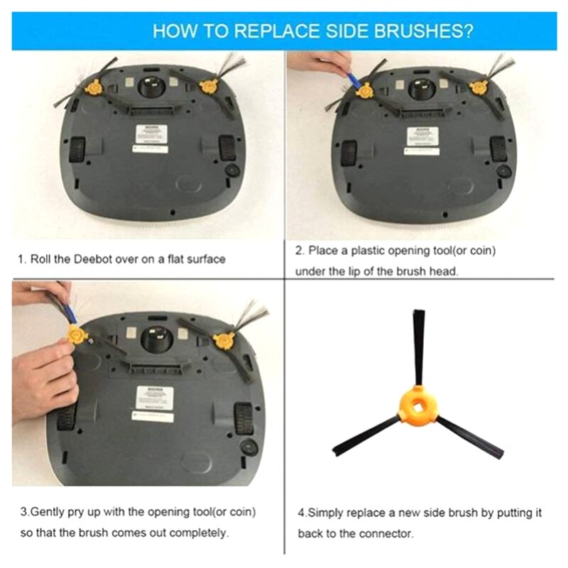 Replacement Spare Parts Kit Compatible for Eufy RoboVac 11 RoboVac 11C Ecovacs Deebot N79 Deebot N79S