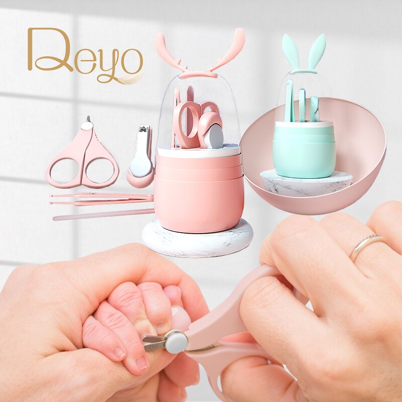 Conjunto de ferramentas de tosquiadeira de unhas do bebê recém-nascido aparador de cuidados de saúde kit brilhante pinças prego concha tesoura manicure ferramenta