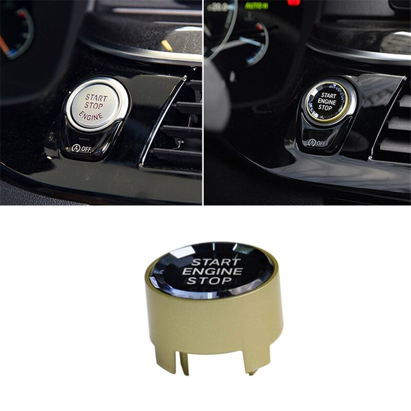 Bouton de démarrage de moteur de voiture pour BMW X5/6/7 | Bouton de démarrage de voiture, bouton de moteur, système d&#39;entrée sans clé, anti-démarrage: gold