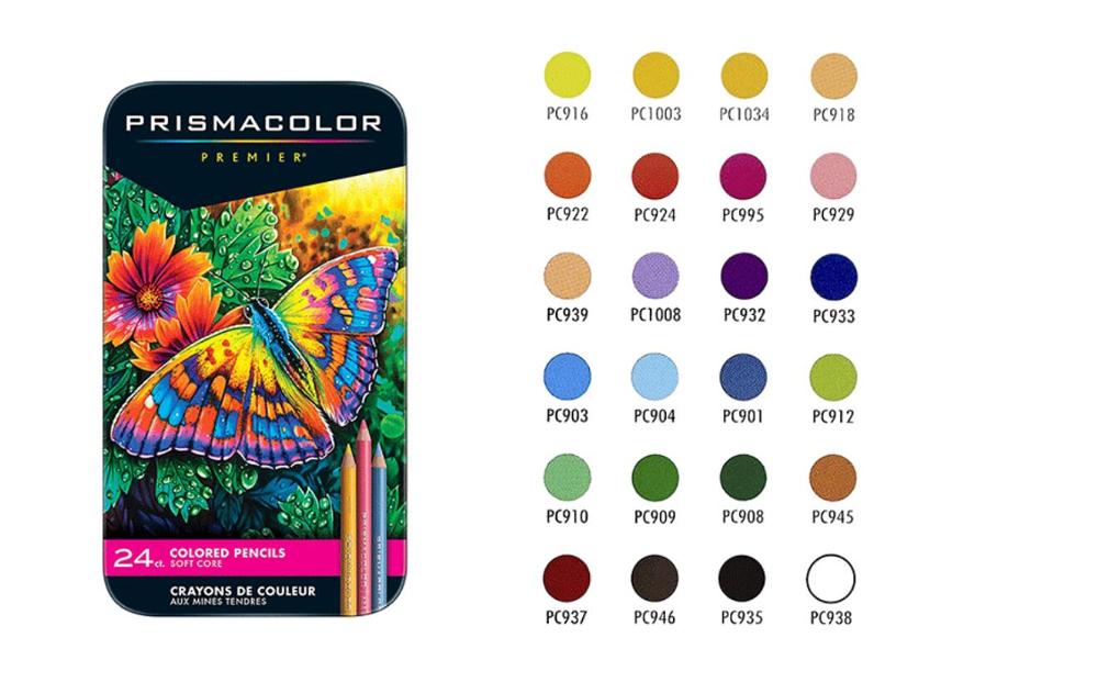 Yhdysvalloissa prismacolor sanford 24 36 48 72 150 öljy puuvärit lapis de cor tekniikan koulussa tarjonnan salainen puutarha kynä 4.0mm ydin tina laatikko: 24 väriä