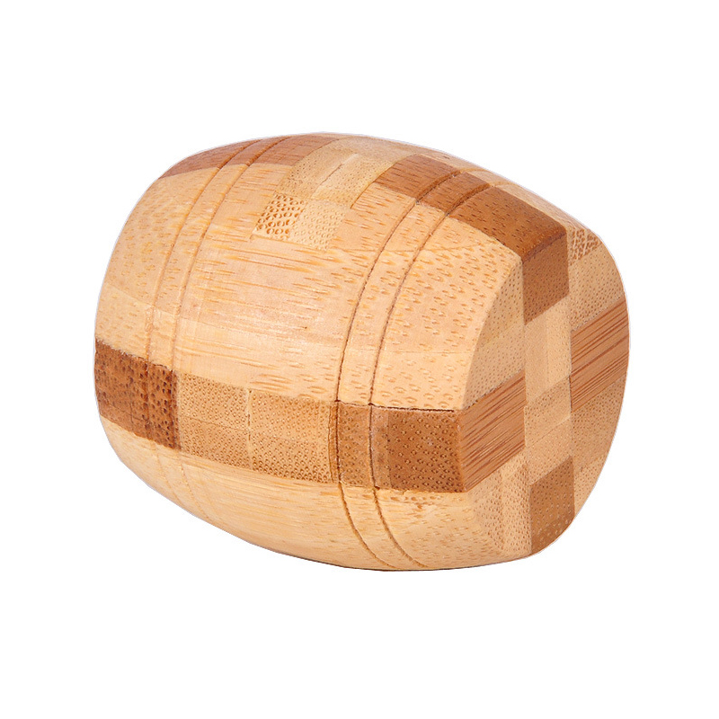 Holz 3D IQ Puzzle Kongming Schlösser Luban Lock Gehirn Teaser Logic Puzzle Cube Pädagogisches IQ Spiel Spielzeug für Erwachsene Kinder jugendliche: 3