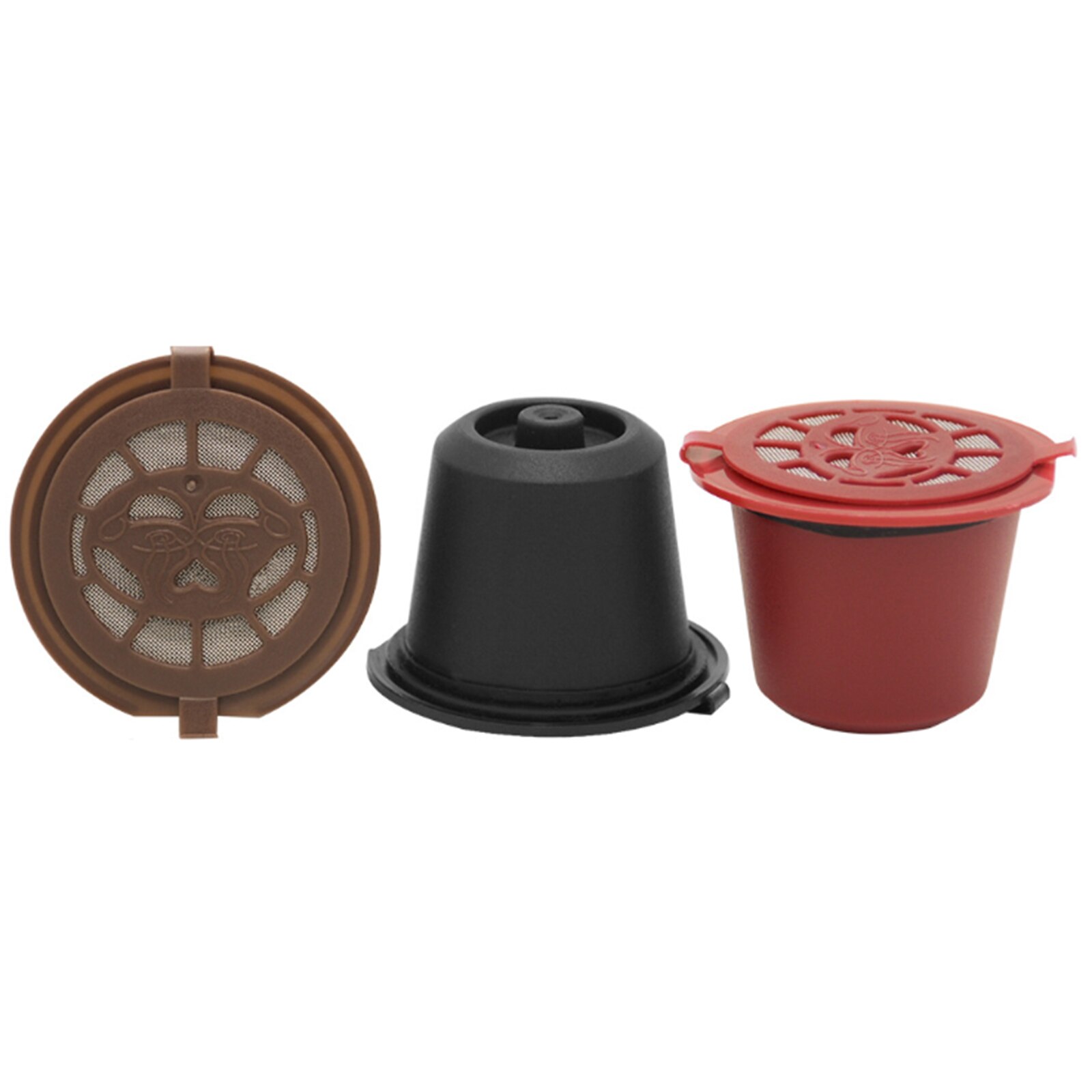 Coffee Filter Coffee Appliance Filter Coffee Capsule Reusable Coffee Capsule 3Pcs Pod Nespresso Recycling 1 Set With Brush Spoon