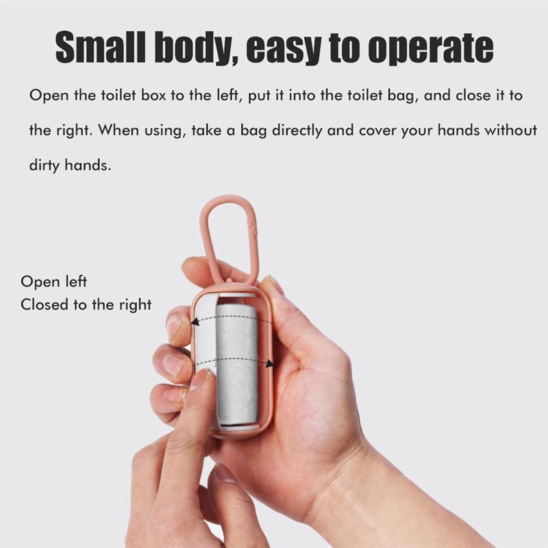 distributore per Toilette per cani distributore per cani cacca sacchetti per raccolta cestino cucciolo sacchetti per rifiuti distributore per sacchetti di immondizia per cani portatile per animali domestici viaggi