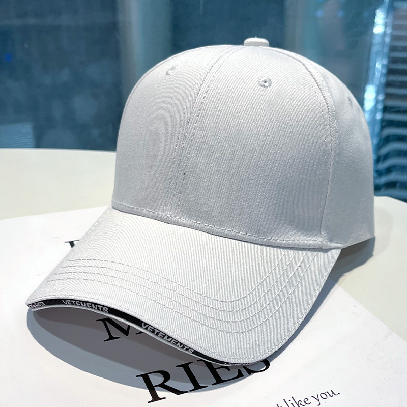 2022 baseballkappen für damen und #39 , hutkrempe aus stoff, schwarz bestickt, sonnenschutzkappe für frühling und #39 , outdoor-sportarten: Weiß