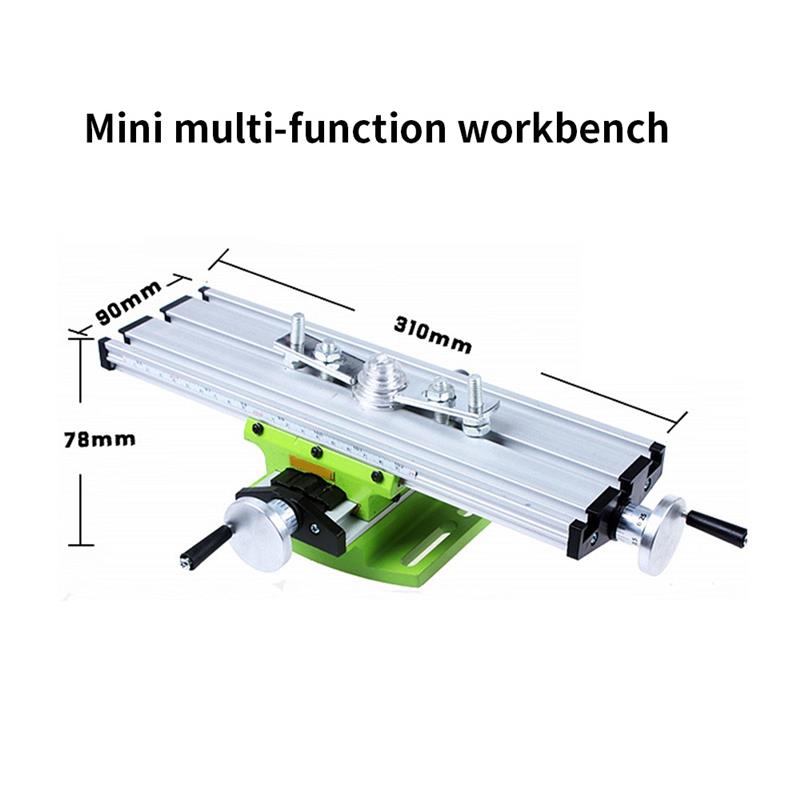 Bench Vise Worktable Mini Multifunctional Bench Vise Fixture Drill Milling Machine Compound Table Adjustment Worktable