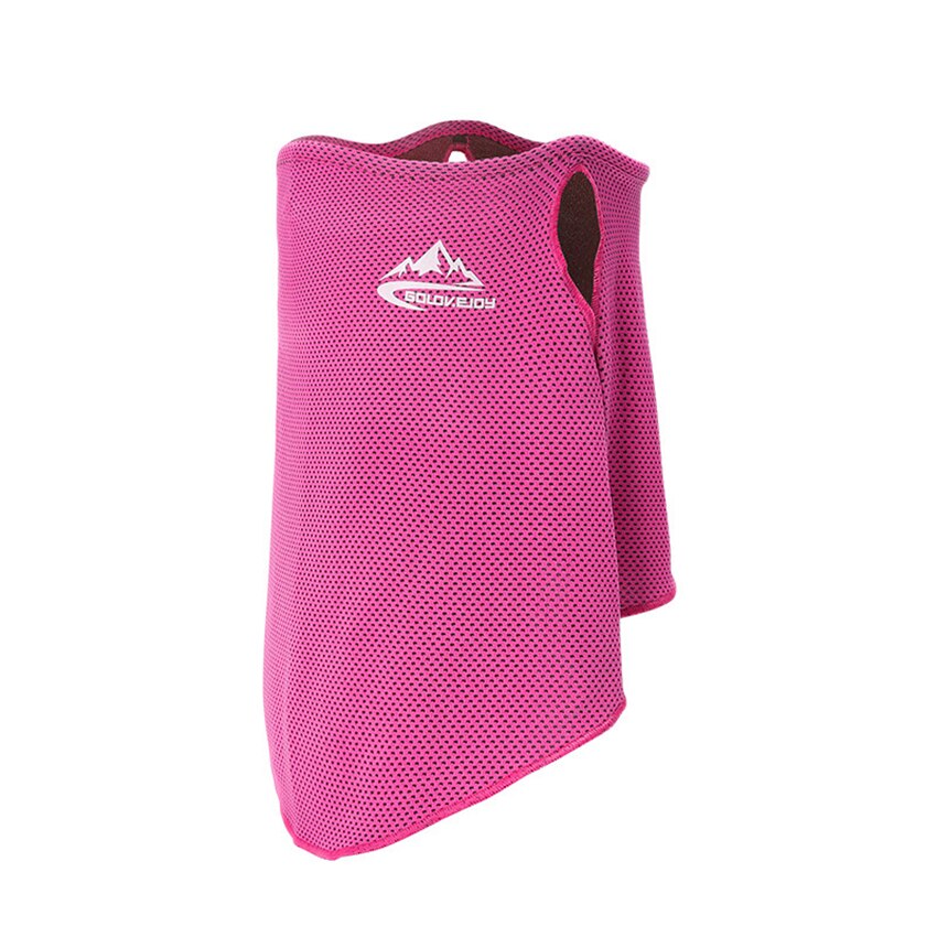 Mannen Hoofddeksels Bandana Fietsen Half Gezichtsmasker Neck Hood Cover Rijden Stofdicht Anti-Zweet Ademend Fiets Hoofd Sjaal voor Mannen: Rose Red Scarf