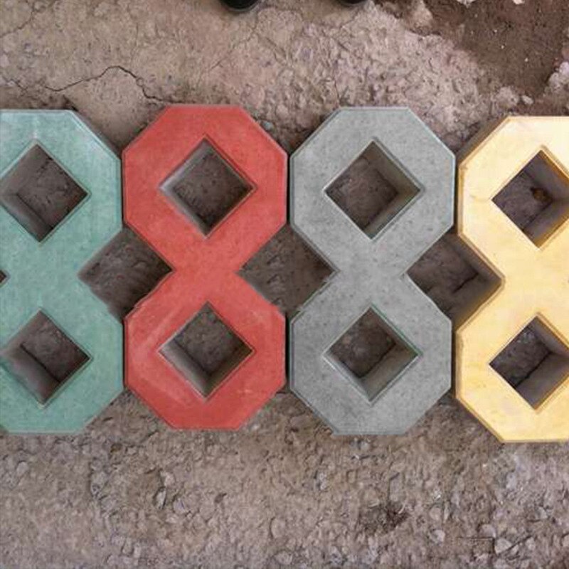 Rigid ABS Plastic Mold Different Plaster Stone Tile Paving Slab Mold For Small Paving Slab Concrete Paving For Courtyard