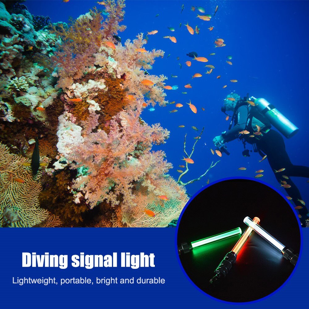 LED Tauchen Licht Stock LED glühen Stock tauchen Licht 300 Füße Tauchen Tauchen Warnung Signal Licht Wasserdicht Blinklicht Stock