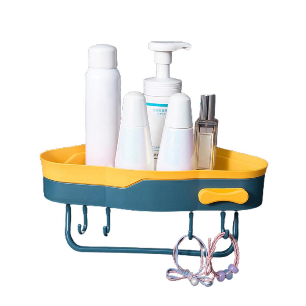 Shower Shelf Plastic Bathroom Rack Easy to Install Space Saver Durable Multifunctional Bathroom Organizer: Atrovirens