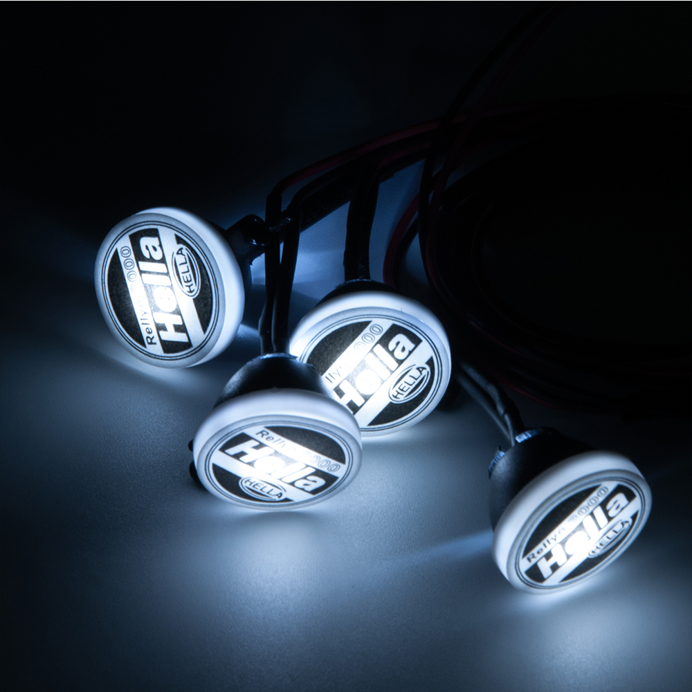 AXSPEED 2/4 Stuks LED Licht met Ronde Plastic Cover voor TRX-4 Axiale SCX10 Tamiya CC01 D90 TF2 1:10 RC Crawler Auto Upgrade Onderdelen