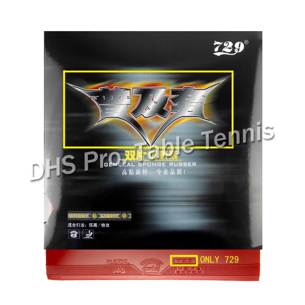 Pro Table Tennis PingPong Combo Racket Palio TCT with 729 General Sponge Rubber Shakehand long handle FL