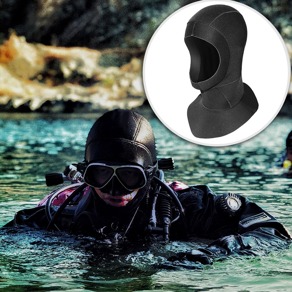 Neoprene Diving Cap Stretch Waterproof Winter Warm Hat Neck Gaiters for Surfing Sailing Water Sports Swimming Headwear Helmet