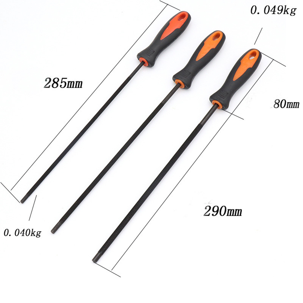 1 stk. runde motorsagfiler for sliping av kjede, rund stålsliper, motorsagsliping, sliping av motorsagfiler. 4mm/4.8mm/5.5mm