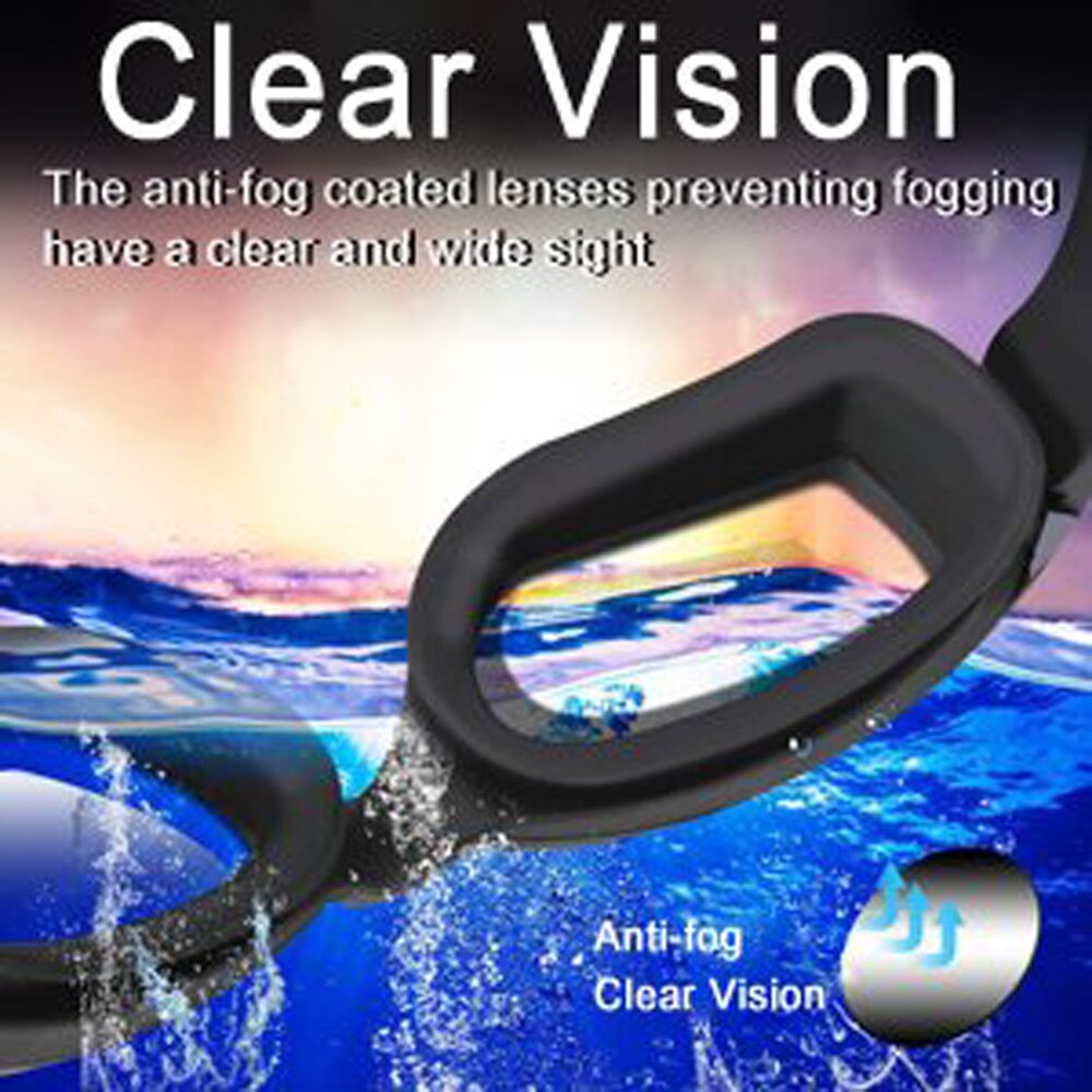 Mannen Vrouwen Zwembril Professionele Anti Fog Geen Lekkende Uv-bescherming Wide View Zwembril Professionele Waterdichte