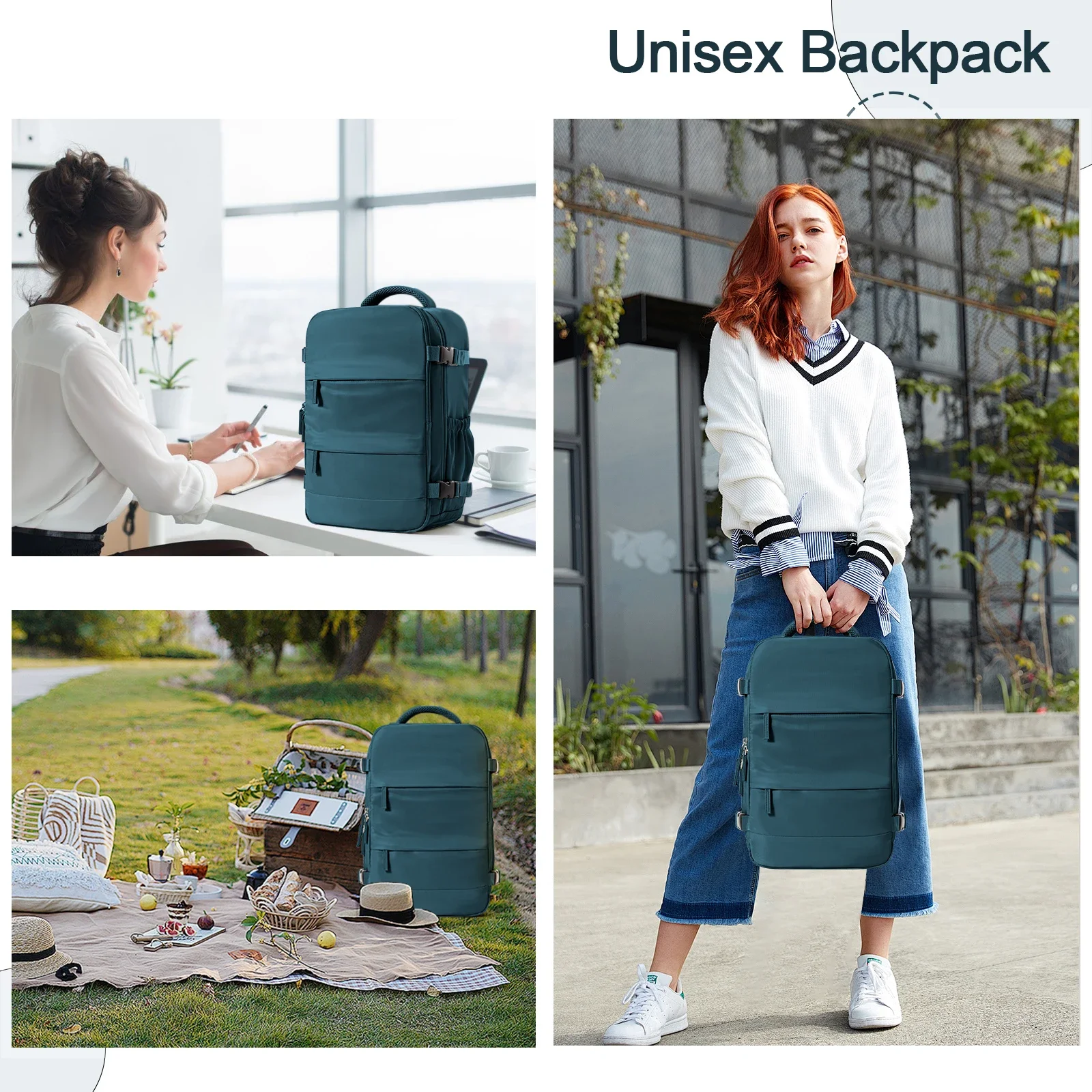 Dames Heren Handbagage Rugzak Zakelijke laptoptas College Reisrugzak Waterdicht Handbagage Rugzak Wizzair 40x30x20