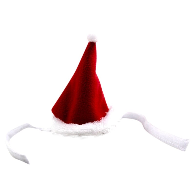 Leuke Pet Kerst Kostuum Set Santa Hoed En Strik Kraag Voor Katten Kitten Puppy