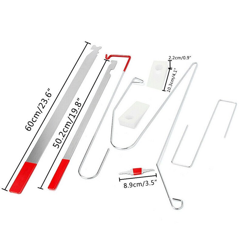 12PCS Car Door Key Lock Out Emergency Opening Unlock Tool Kit with Air Wedge Pretty