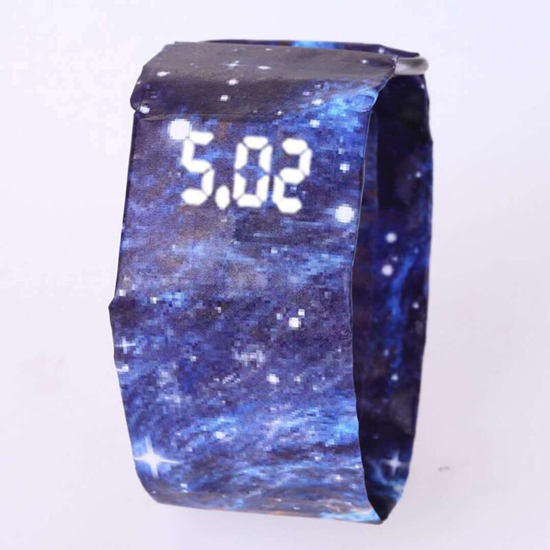 Kreative Papier Uhr LEDClock Tyvek Wasserdichte Zeitung Strap Digitale Uhren Sport Uhr Relogio Feminino Paar Uhr Unisex: 04