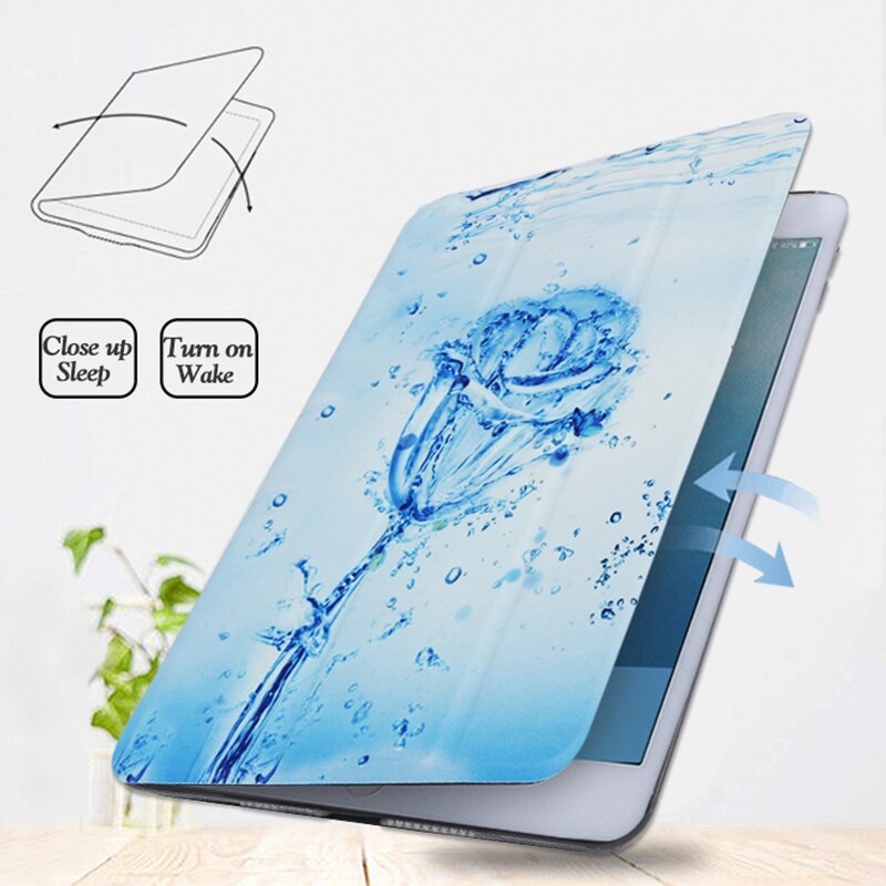 QIJUN étui pour Samsung Galaxy Tab E 9.6 T560 T561 SM-T560 support magnétique housse de tablette intelligente en cuir pour Tab e 9.6 Funda Coque