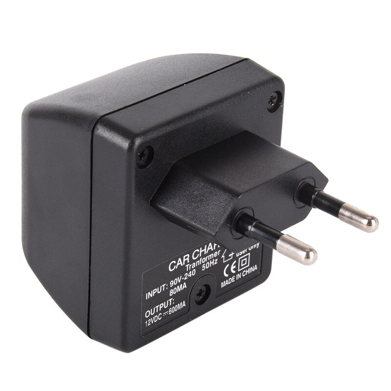 1pc 220v ac  to 12v dc gebruik voor elektronische apparaten in de auto gebruik een ac-adapter met auto-aansluiting autolader eu-stekker