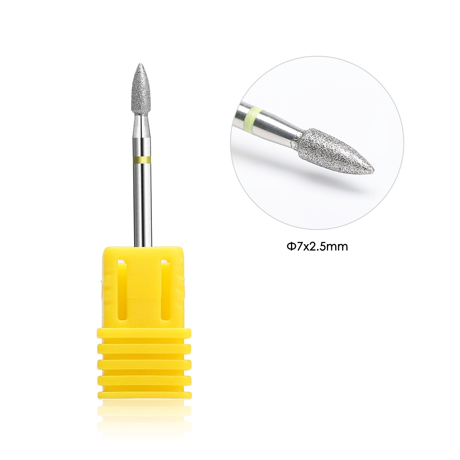BNG Cone Diamond Nail Drill Bit Rotary Electric Manicure Drills Milling Cutters Bits for Cuticle Remove Tools Accessories: G0306D-XF