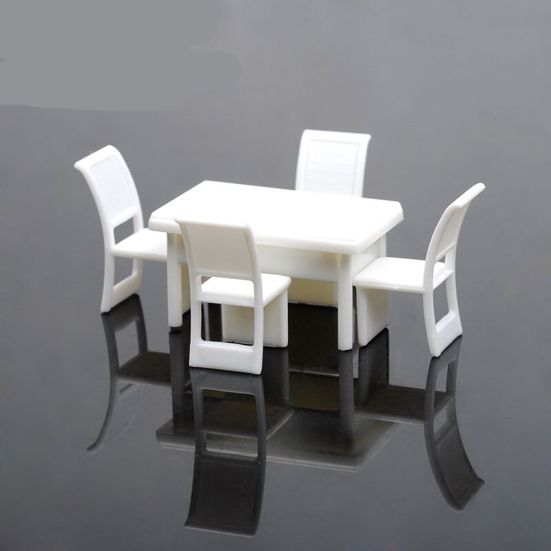 1set Simple square table and chair sets/interior decoration ornaments making/building model/sandbox material/DIY toy accessories