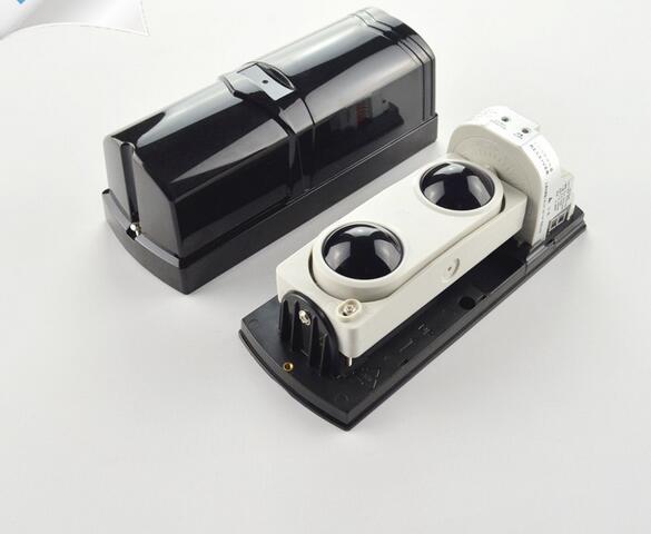 Perimeter Security Dual Beam 30m Range Sensor Outdoor IR Detector multi frequency LED alignment