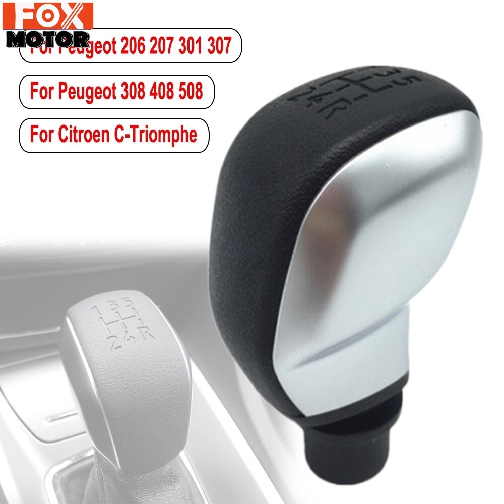 MT 5 Geschwindigkeit Schaltknauf für Peugeot 306 406 307 308 407 106 206 107 207 301 605 807 3008 5008 Partner für Citroen C2 C3