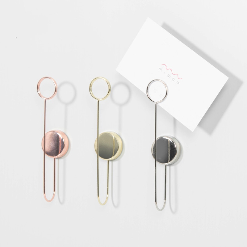 Wall Decoration Self-adhesive Metal Note Clip Photo Clip Wall Photocard Holder Display Stand Photo Holder Card Stand Photo Stand