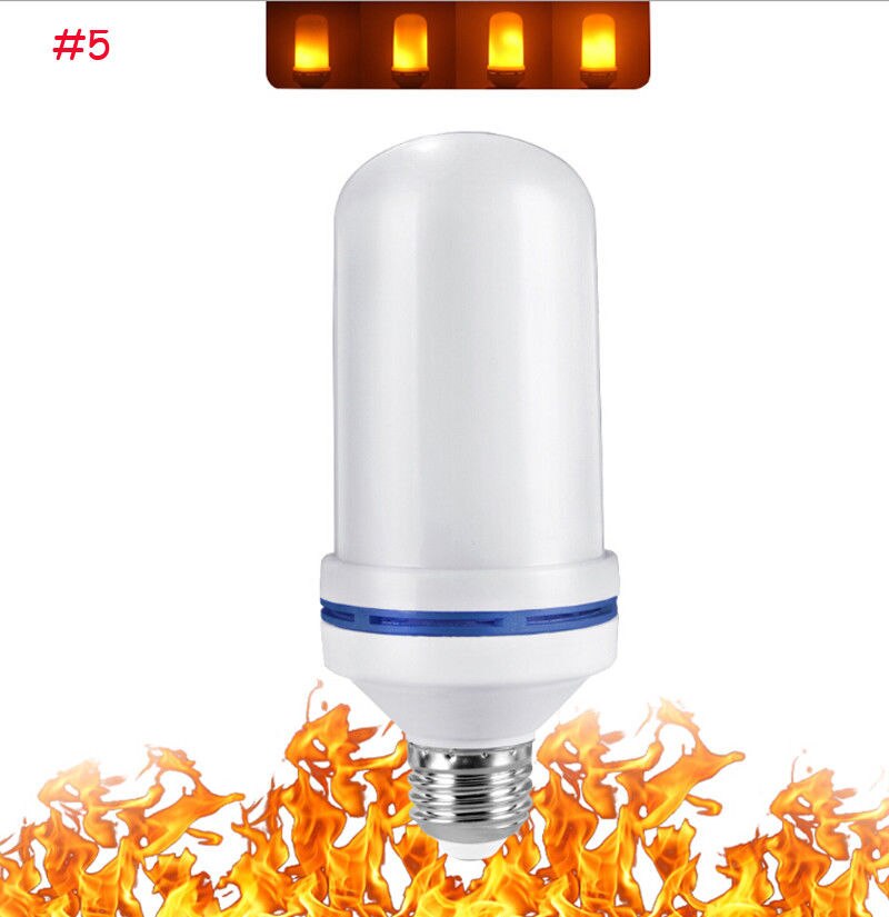 1Pcs LED Flame Effect Fire Light Corn Bulb E27 Simulated Nature Flicking Decor Lamp LED Emulate Flame Lamp Home Restaurant Use: 5